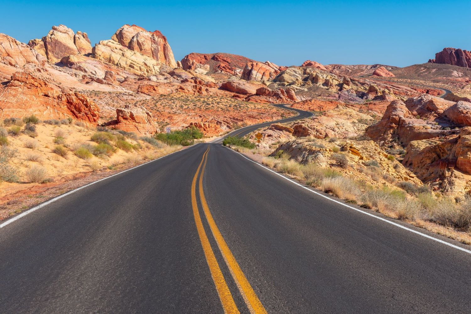 New Mexico road through the desert