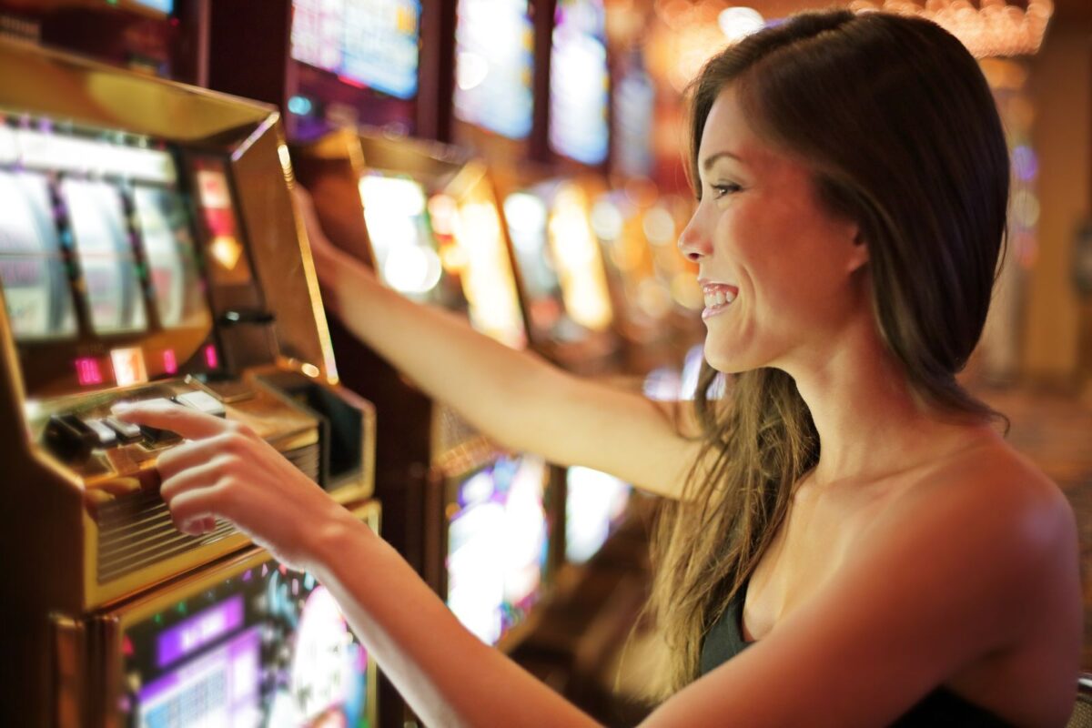 woman in casino in ruidoso, NM