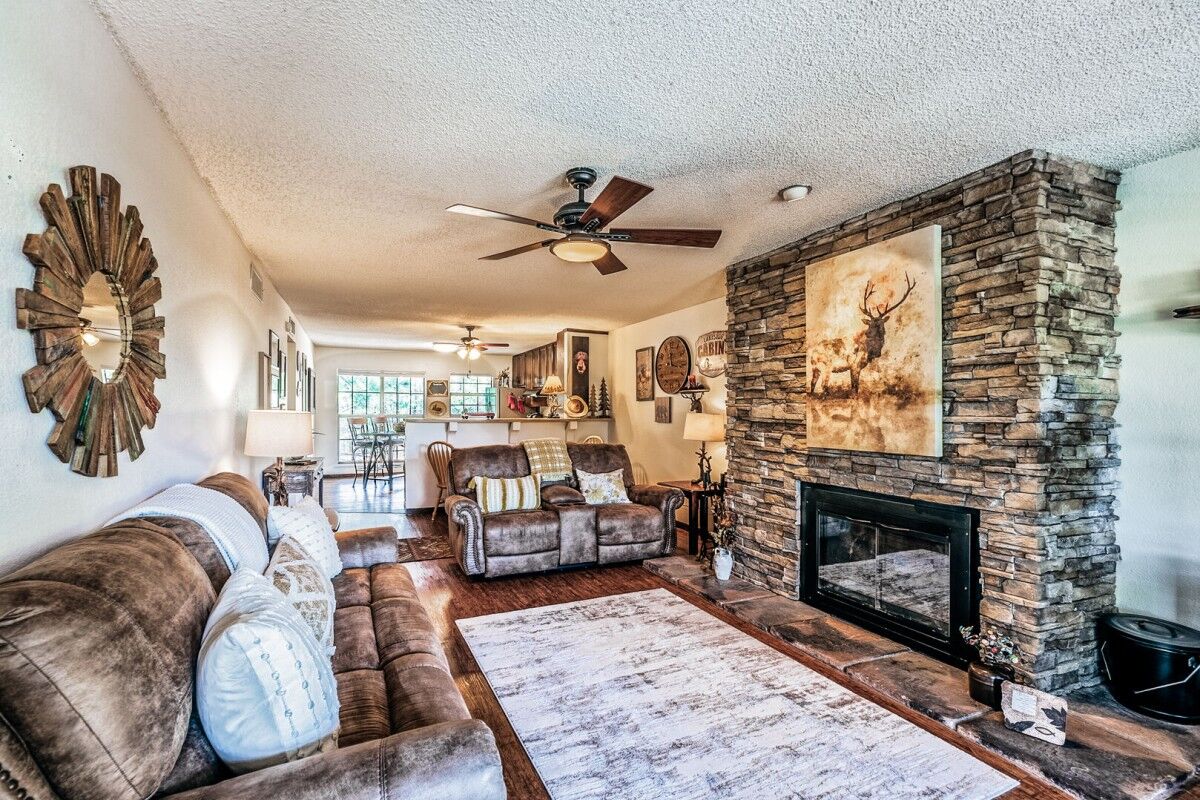 Interior of Happy Hideaway Condo, a cabin rental in Ruidoso 