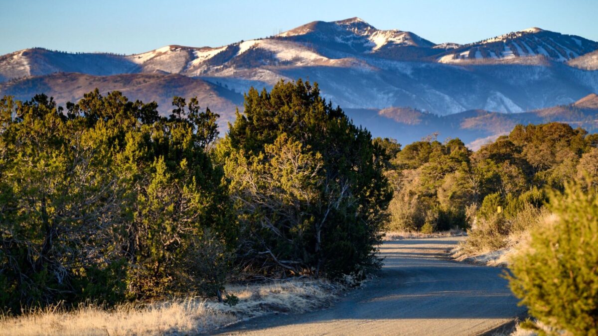 Capitan Mountains in central New Mexico 