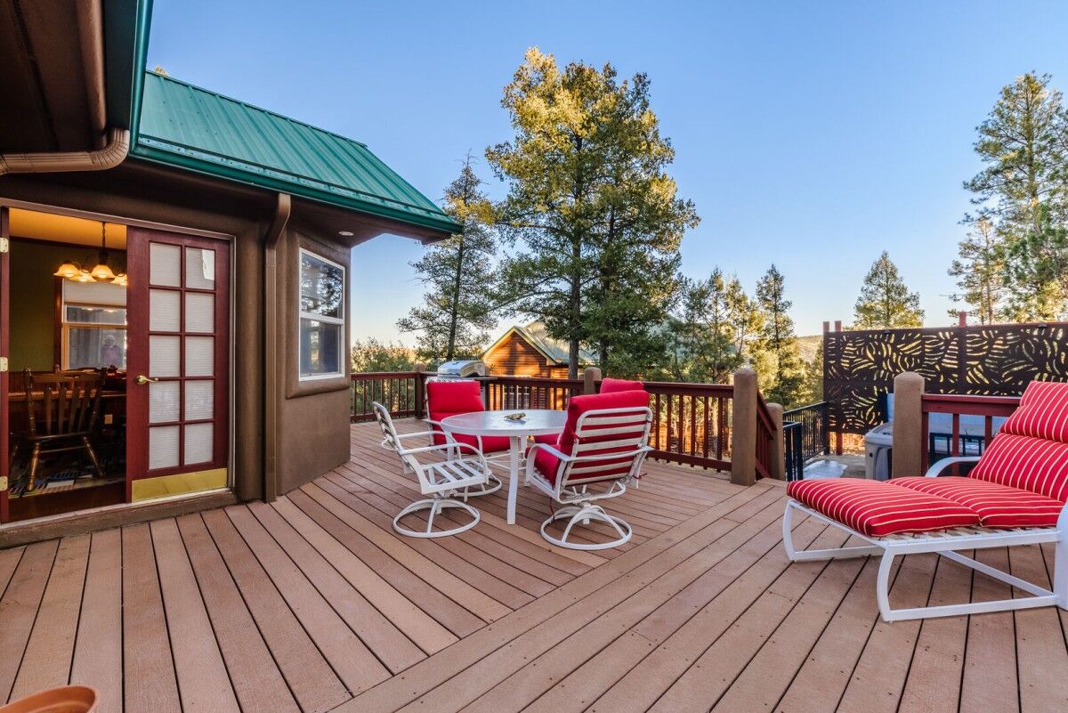 deck of vacation rental